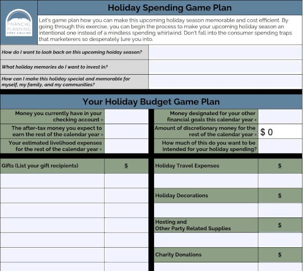 Holiday Spending Game Plan