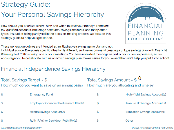 Savings Hierarchy Strategy Guide