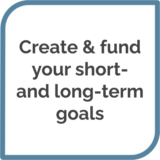 Create & fund your short-and long-term goals