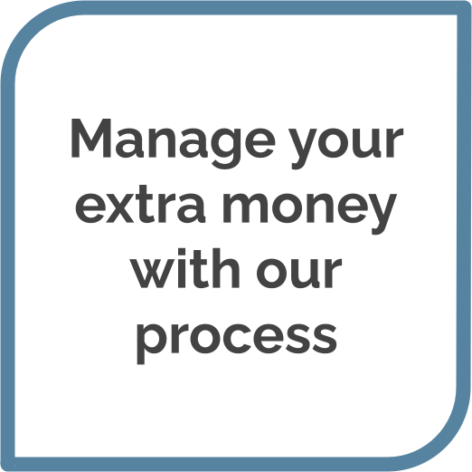 Manage your extra money with our process